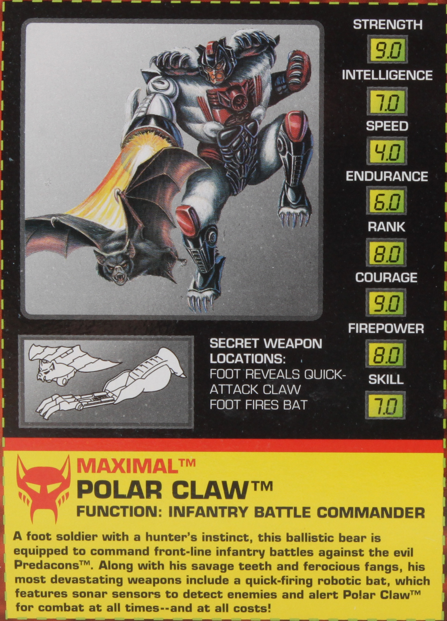 Mega Class Polar Claw (Transformers, Beast Wars, Maximal